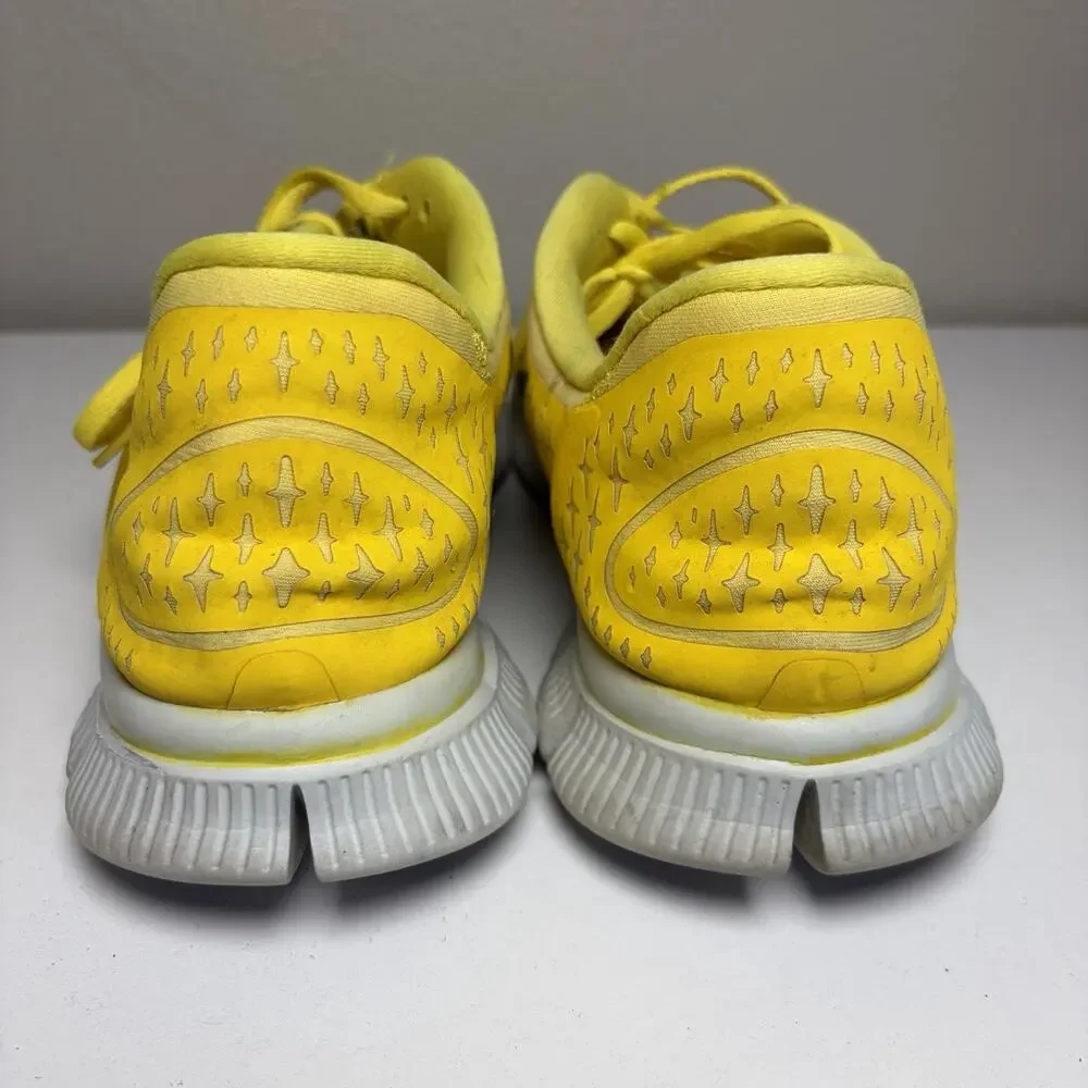 Nike Free Run+ 3 Shoes Mens Size 11.5 Yellow Mesh Running Sneakers 510642-706
